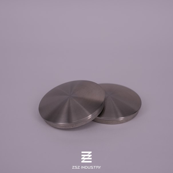 42.4x2.0mm Railing End Caps , Dome Stainless Steel End Cap Round Tube Use