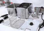 Fried Food 4L Stainless Steel Fryer Restaurant Furnace easy cleaning