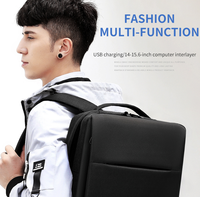 Factory hot sell travel custom logo waterproof backpack business man bag laptop backpacks