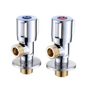 Quality Silvery White Luster Stainless Steel Bathroom Angle Valve Preservative Polished Surface wholesale