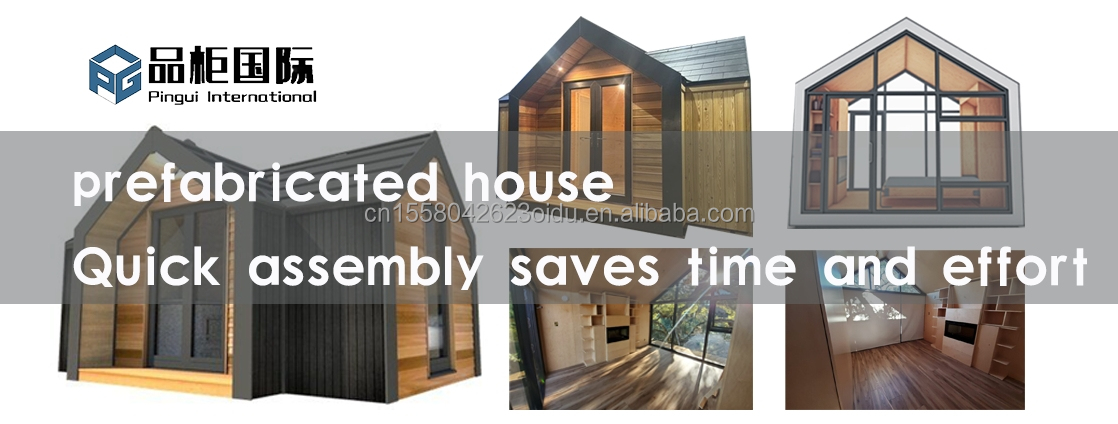 Modified Shipping Container Prefab House Triangle Roof and Stable Wood Foundation for Residential Steel Container Home