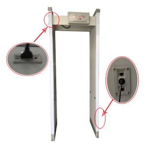 Quality Waterproof Walk Through Body Metal Detectors 18 Zones AC 110-220V For Body Scanner wholesale