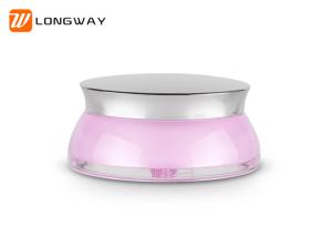 Quality Acrylic Cosmetic Jar Flying Saucer Shape for Facial Cream Jar Packing wholesale