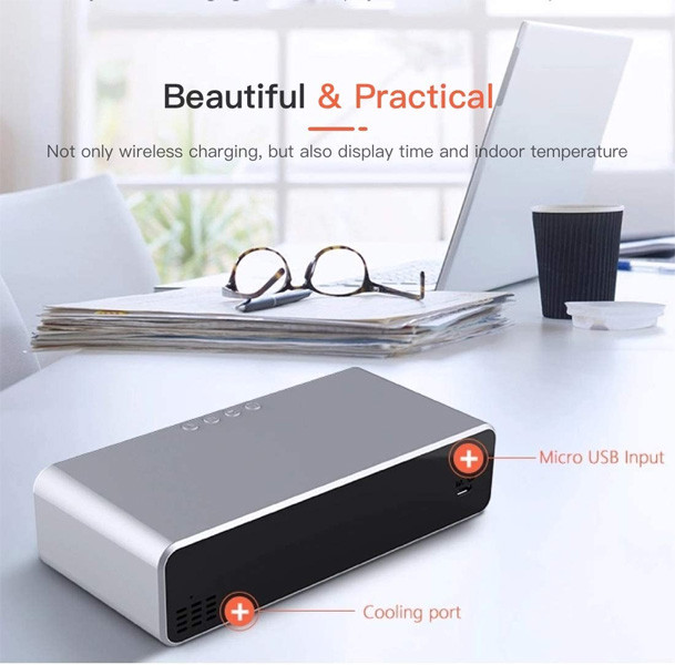 10W Alarm Clock Wireless Charger