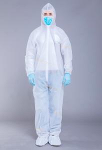 Quality SMS Elastic Cuff Personal Safety 50g Disposable Coveralls wholesale