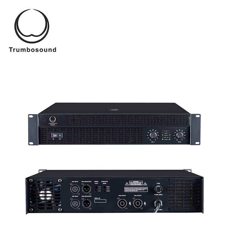 2 Channel amplifier powerful amplifier audio power amplifier 2x400W , DE400