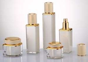 Quality Cosmetic Packaging Acrylic 30g Cream Jar 100ml Lotion Pump Bottle wholesale