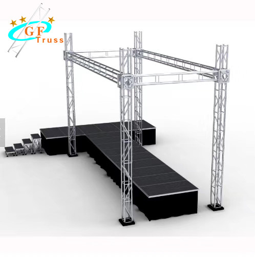 Silver Aluminum Spigot Truss 15x8m Meter Lighting Truss Stand Structure