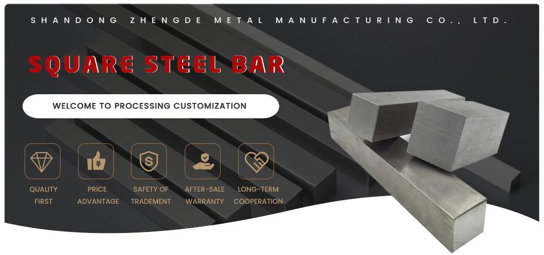 High Quality Square Steel Bar Ss400 Q235 Q345 20crmo 40cr Hot Rolled Square Bar Factory Price