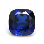 Unique Moissanite Synthetic Sapphire Stone Cushion Cut 34# Blue Corundum Loose