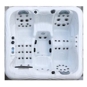 Quality Outdoor Jacuzzi Acrylic Massage Spa Bathtub For 4 Persons For Relaxing Hydrotherapy wholesale