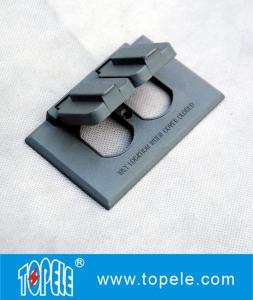 Quality Aluminum Powder-coated Weatherproof Electrical Boxes Self-closing Outlet Covers wholesale