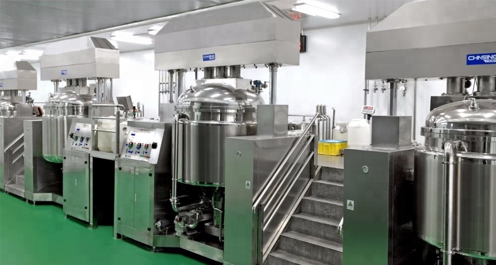 22KW Toothpaste Making Machine Toothpaste Mixing Machine Multi Stage Vacuum System