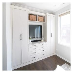 Quality 2D / 3D European Style Bedroom Furniture Modern Design Wardrobes for Apartment Hotel wholesale