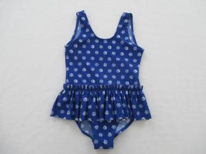 Quality Maillot One Piece All Over Print Cute Baby Swimsuits Lycra Fabric wholesale