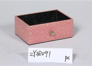 Quality Dining Room Drawer Shaped PU Leather Wooden Food Tray wholesale