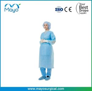 Quality Dental Grade PP Disposable Isolation Gown AAMI Long Sleeve &amp; Elastic Cuff Universal Size wholesale