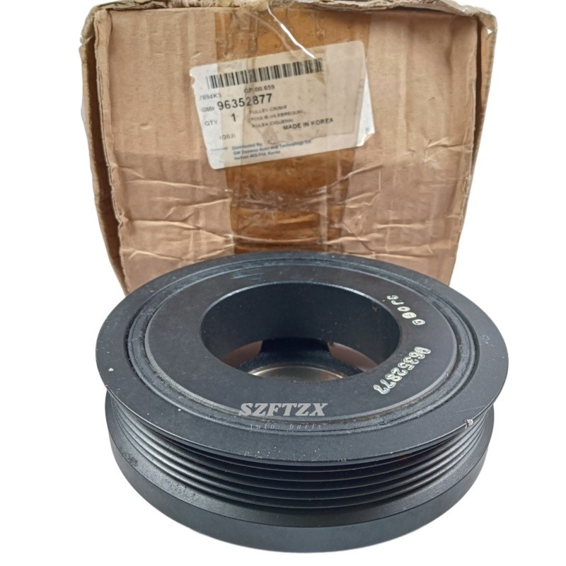 Genuine New Crankshaft Pulley 96352877 For Daewoo Nubira Chevrolrt Aveo Kalos 2003-2008