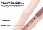 Pink Plate Mini Hair Straightener , Electric Hair Crimper 2600mAh Lithium