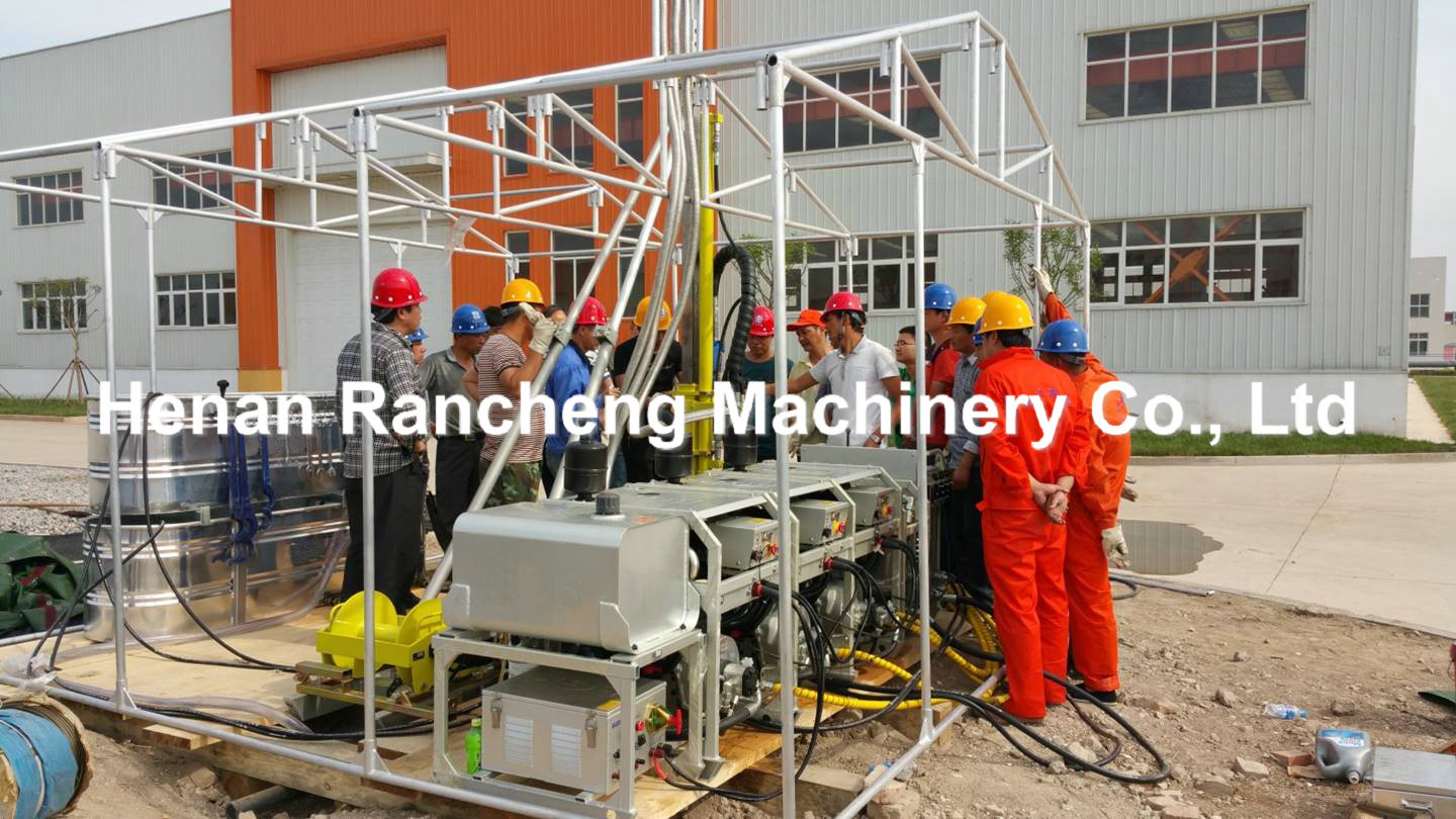 Manual Lifting Core Drilling Machine 32HP X3 Diesel Engine 100m / 300m / 600m Depth