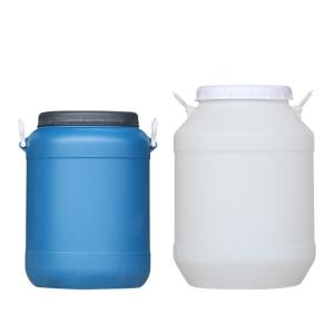 Quality Translucent Food Grade Plastic Barrel Drum 50L Removable Round wholesale