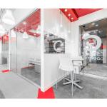 Restaurant / Office Frameless Glass Partition Wall For Stacking Folding