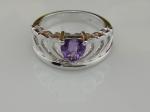 925 Silver Setting Jewelry Amethyst Stone Ring