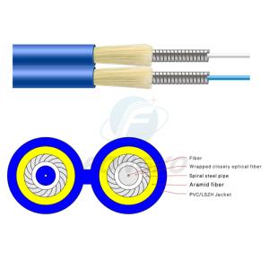 Quality G655 4mm Duplex Armored Fiber Optic Cable Gjsfjbv For Indoor Distribution wholesale