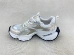 PU Outsole Women Gold Sneakers UK 2.5 - UK 7.5 Size White And Gold Sneakers