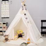 Polyester Old School Style Outdoor Camping Tent Canvas Childrens Indoor Teepee