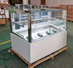 Ultra Clear Glass 2.0m Showcase Cake Chiller For Cake Display Ink Painting