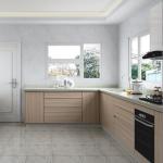 Custom Contemporary Kitchen Cabinets Wooden Assembled Packing