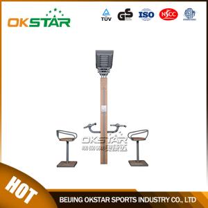 Quality wooden street lamp outdoor fitness upper limbs bike trainer wholesale