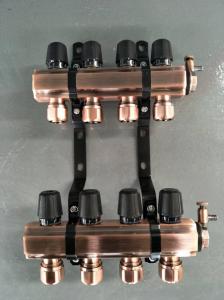 Quality Forged House Water Manifold , B8 Mould Cooling Brass Water Manifold Fine Polished wholesale