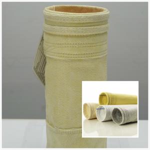 Quality 800GSM High Temperature Filter Bags / Pocket FMS Fibreglass Filter Bag wholesale