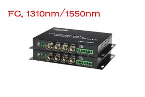 Quality 4 Channel CVI / TVI / AHD BNC To Fiber Video Converter SM 20km FC wholesale