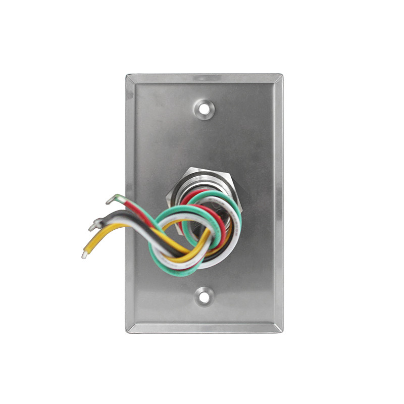 Flush Mount Momentary Switch Door Exit Push Button For Access Control OEM Sign with LED Light