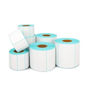 Quality Custom Adhesive Direct Thermal Labels Shipping Printer Barcode Labels Roll wholesale