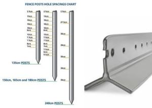 Quality Galvanized Steel Star Picket Y Fence Post With Clips wholesale