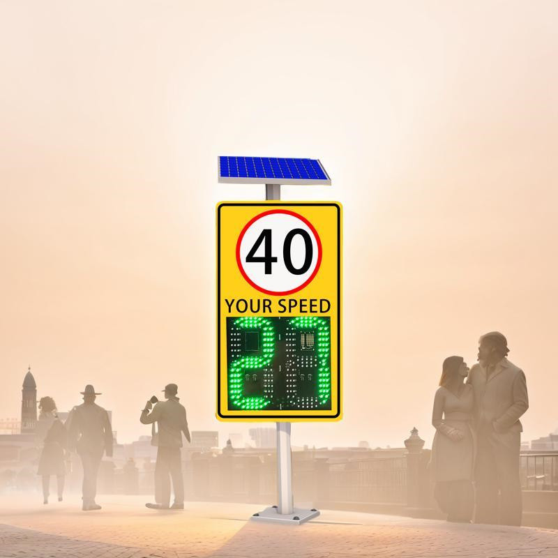 Solar High Quality Led With Radar And Custom Speed Limit Signs