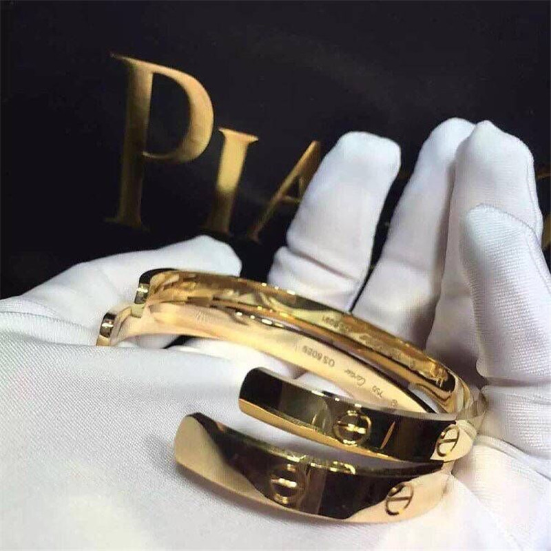 Cartie openning love braceleto 18k gold white gold yellow gold rose gold bracelet Jewelry factory in Shenzhen, China