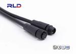 M12 2 Pin Waterproof Connector Plastic Male Connector