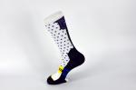 Anti Slip Under Armor Basketball Socks , Nylon / Elastane Black Basketball Socks