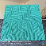18mm Ribbed Epoxy Garage Floor Tiles Oil Resistant Workshop Flooring Tiles