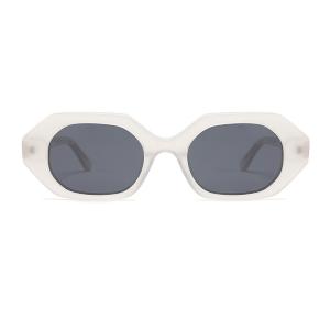 Quality Polygonal frame Round Acetate Sunglasses Oval Lens Geometric Fashion wholesale