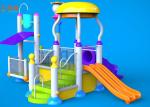 Customized Color Water Park Equipment / Water Slide Equipment 785X680X570mm Size