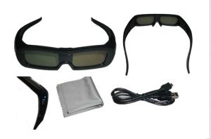 Quality Mini USB Connector Universal Active Shutter 3D Glasses Glasses For Sony Panasonic wholesale