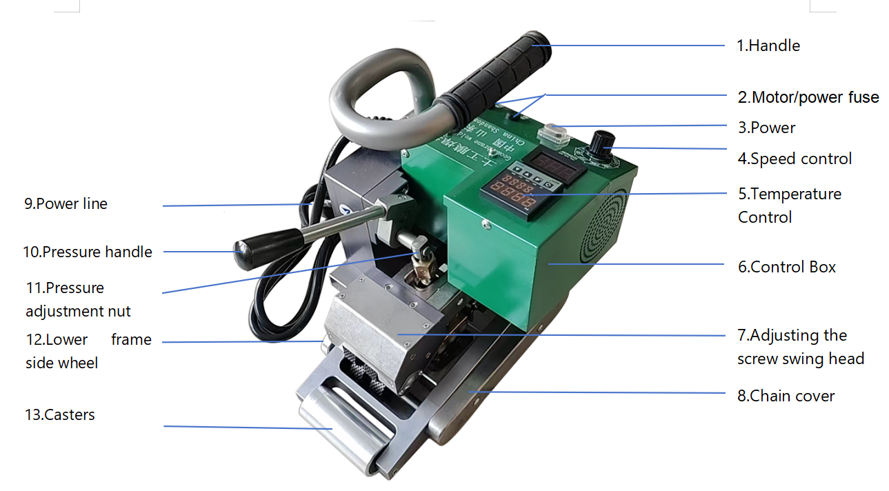 Plastic Welding Machine for High Temperature Welding of Landfill PND Liner Geomembrane