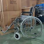 Multifunctional Folding Steel Wheelchair With Detachable Desk Armrest Elevating