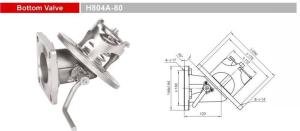 Quality H804A-80 Stainless Steel Bottom Emergency Shut Valves for Chemical Tank Truck Trailers wholesale